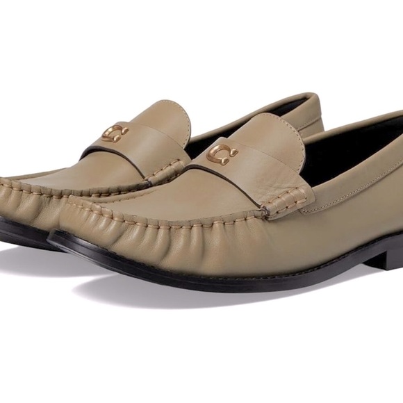 NEW COACH Women's Jolene Moss Leather Loafers Size 8.5B - Picture 1 of 5